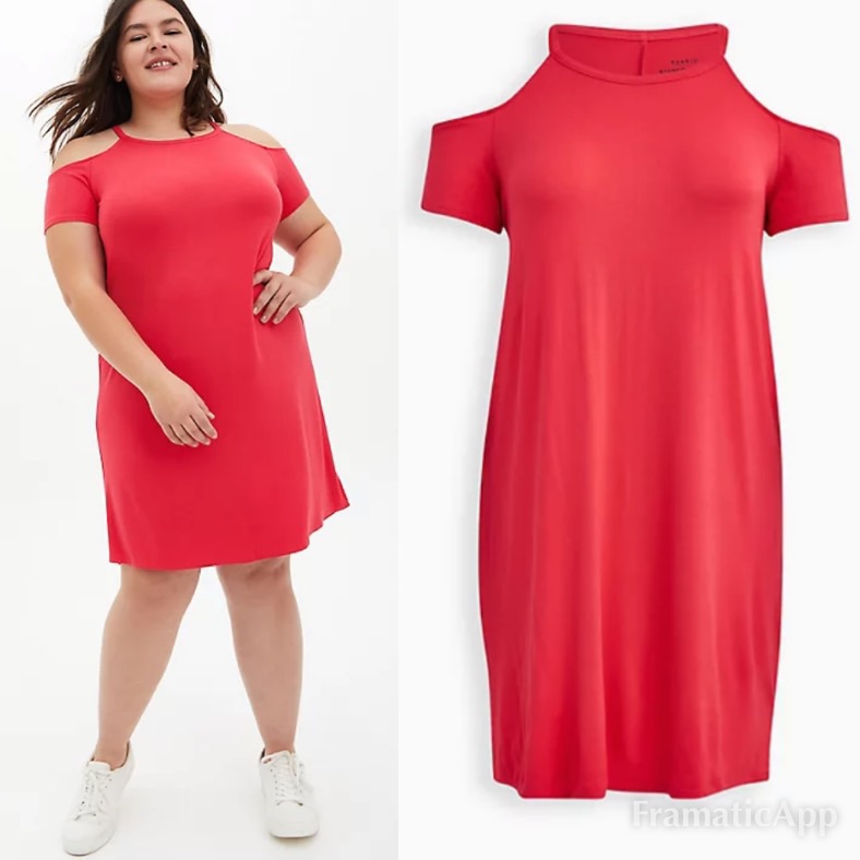 Nwt Torrid Cold Shoulder T-Shirt Dress
